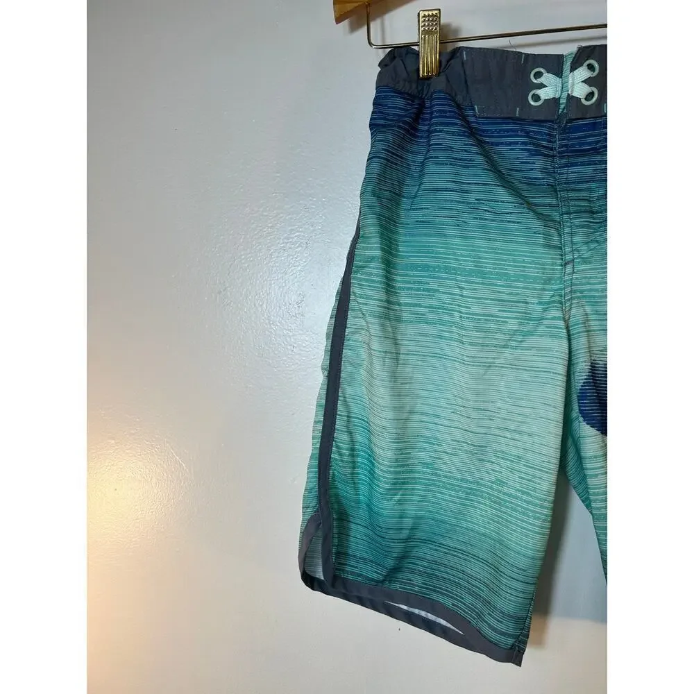 ART CLASS Boy’s Shark Adjustable Waist Swim Trunks / Size: 14